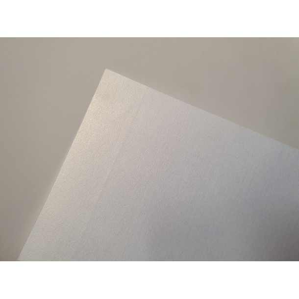 Metallic papir A4, 120g, 10 ark, hvid
