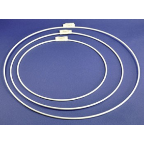 Metalring, hvid 25cm