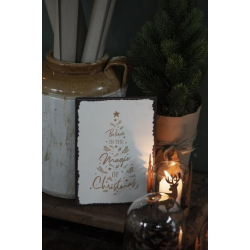 Metalskilt Believe in the Magic of Christmas 