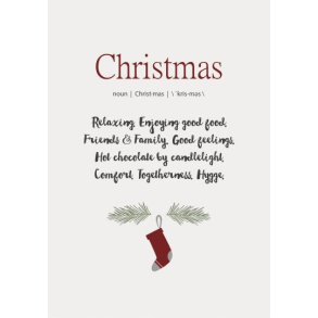 Metalskilt - Christmas