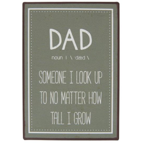 Metalskilt Dad