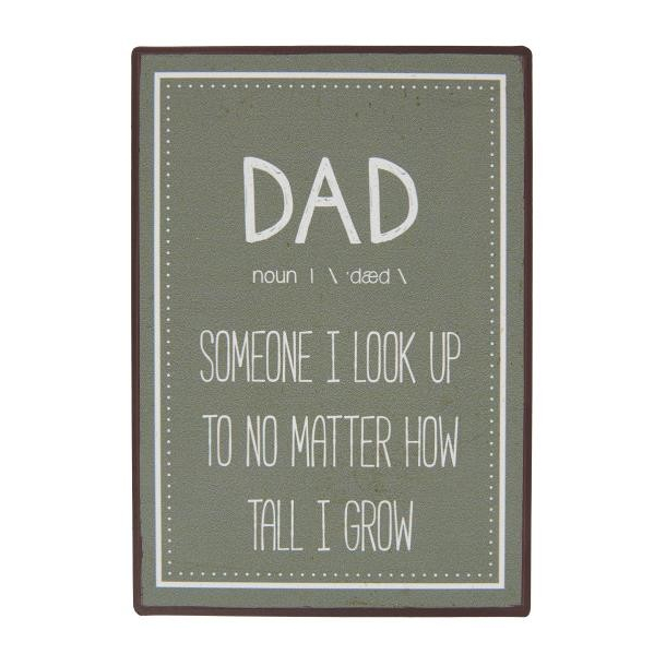 Metalskilt Dad