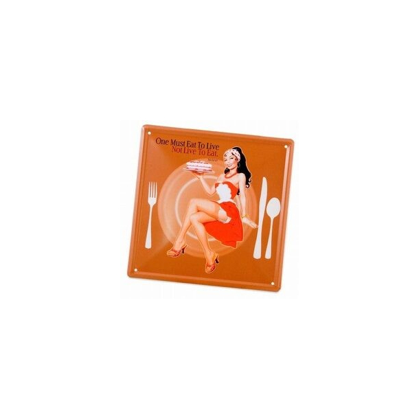 Metalskilt PIN-UP PLATE,20x20