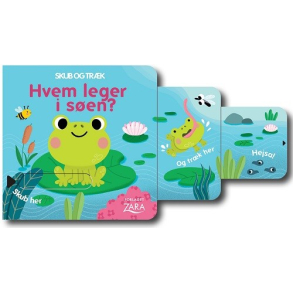 Min frste skub-og-trk bog - Hvem leger i sen