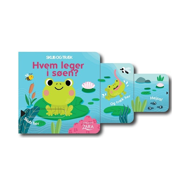 Min frste skub-og-trk bog - Hvem leger i sen