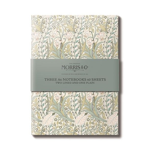 Mini notesbog, Morris &amp; Co., Daffodil, St med 3, A6