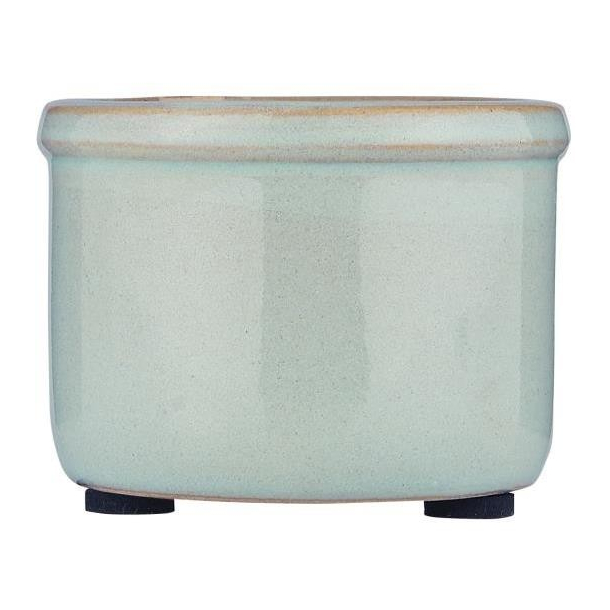 Mini skjuler, Hilda, krakeleret glasur, mint green