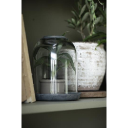 Mini skjuler, Hilda, krakeleret glasur, sand