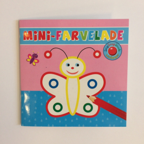 Minibog - Malebog m. sommerfugl
