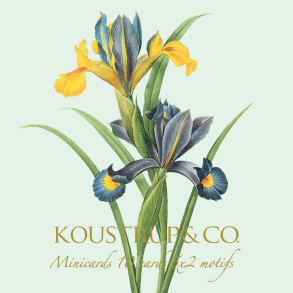 Minikort kvadratisk � For�rsblomster