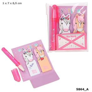 Miss Melody Sticky Notes m/ mini pen