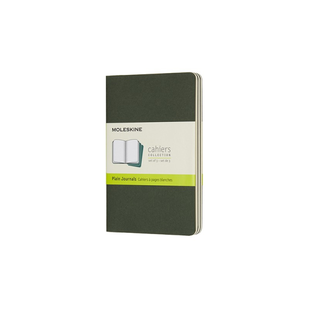Moleskine, Cahiers Journal, 3 stk., blank, grn