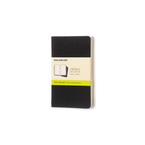Moleskine, Cahiers Journal, 3 stk., blank, sort