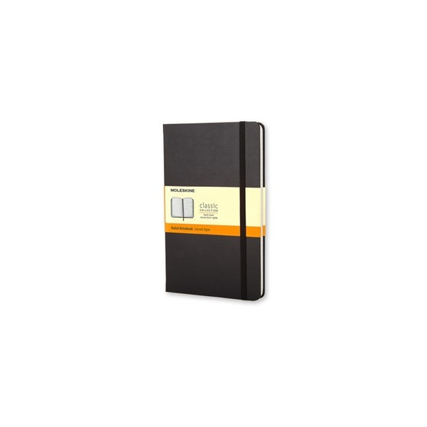 Moleskine Classic collection, linieret, hard cover, 9x14cm, sort
