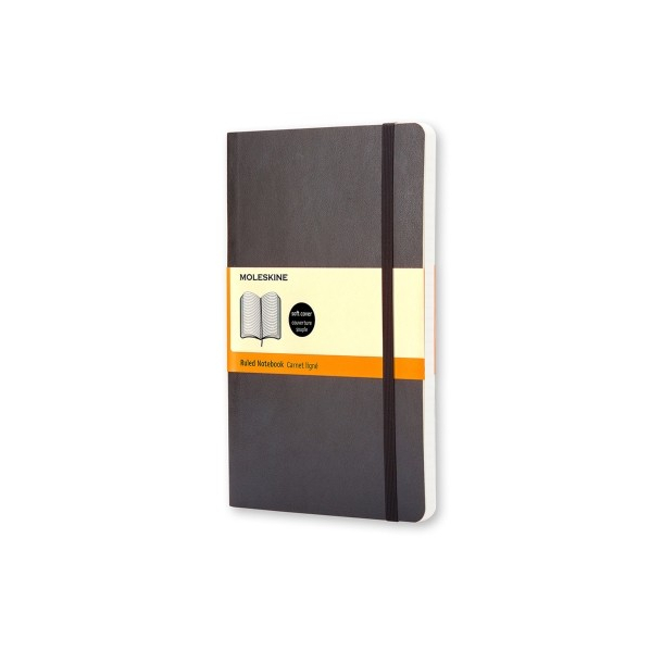 Moleskine Classic collection, linieret, soft cover, 9x14cm, sort