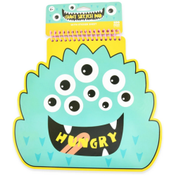 Monster blok med stickers, 50ark