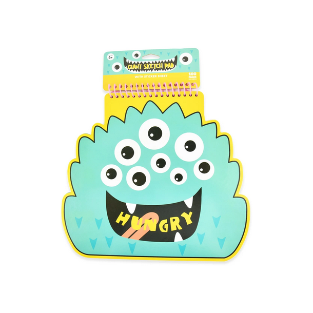 Monster blok med stickers, 50ark
