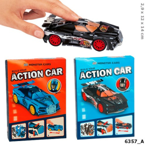 Monster Cars 3D Puzzle Bil m/pull back