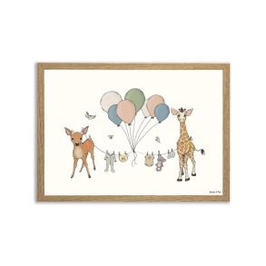 Mouse & Pen illustration A4 - Dyr med trresnor