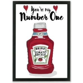 Mouse & Pen illustration A4 - Heinz - You're my number one