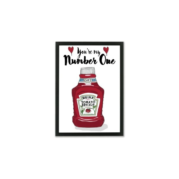 Mouse &amp; Pen illustration A4 - Heinz - You're my number one