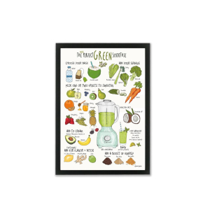 Mouse & Pen illustration A4 - Green smoothie