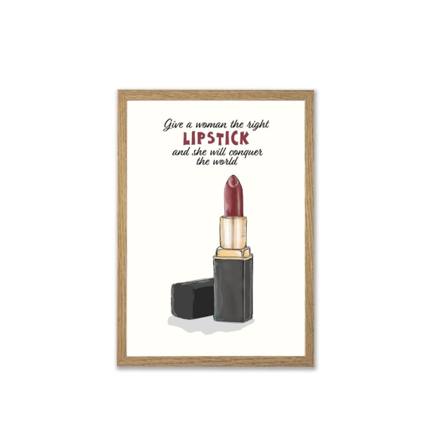Mouse &amp; Pen illustration A4 - Lipstick