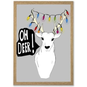 Mouse & Pen illustration A4 - Oh Deer