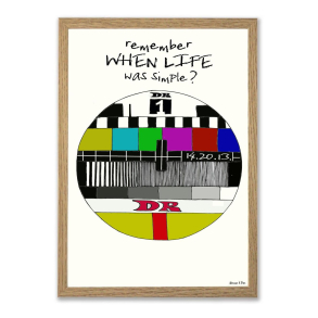 Mouse & Pen illustration A4 - Remember when life was simple?