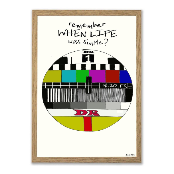 Mouse &amp; Pen illustration A4 - Remember when life was simple?