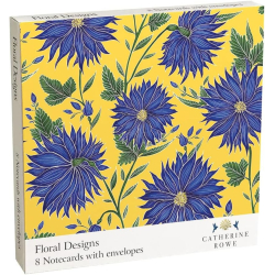 Museums &amp; Galleries Catherine Rowe Floral kortmappe med 8 dobbeltkort inkl. kuvert