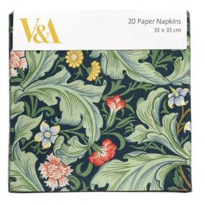 Museums & Galleries, Servietter 33x33cm, 3 lags, Leicester Wallpaper