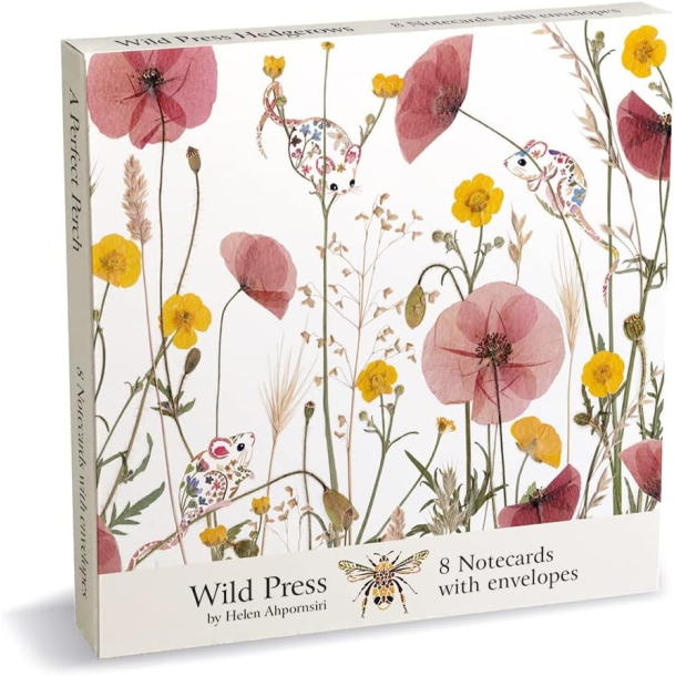 Museums &amp; Galleries Wild Press Hedgerows by Helen Ahpornsiri Wild Press kortmappe med 8 dobbeltkort inkl. kuvert
