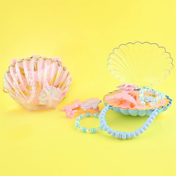 Muslingeskal med smykker