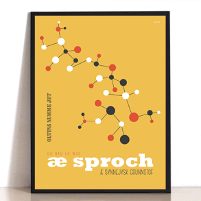 MutMut plakat 30 x 40 cm, gul - Oltins nummer jet