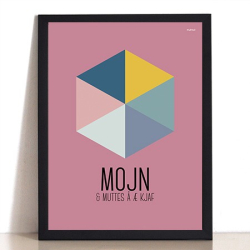 MutMut plakat 30 x 40 cm - Mojn &amp; muttes   kjaf