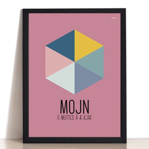 MutMut plakat 30 x 40 cm - Mojn & muttes   kjaf