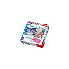 My Little Pony 2 i 1 puslespil og memo