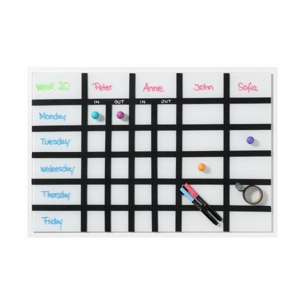 NAGA Tavletape. 15mm*7,5M. sort