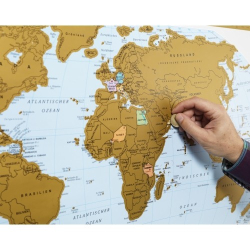 Naga - Verdenskort til vg, Scratchable, 97x67cm