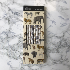 Natural History Museum blyanter, safari, 6 stk.