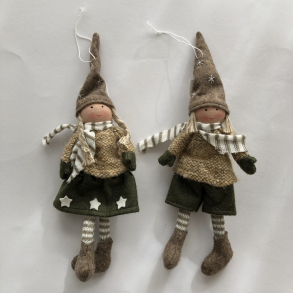 Nisse m snor, pige/dreng, 24 cm