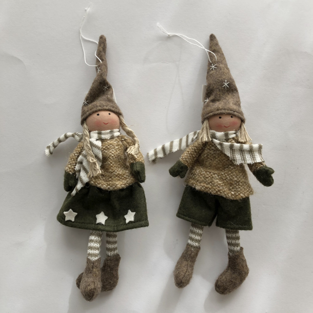 Nisse m snor, pige/dreng, 24 cm