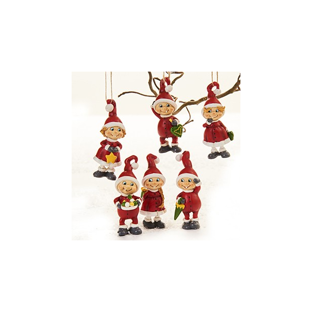 Nissebarn, poly., Pobra design - 8 cm, 6 ASS.