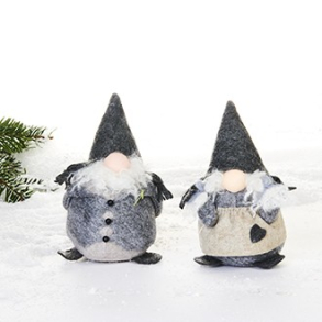 Nissegnom, stof, grt tj - 14 cm, 2 ASS.