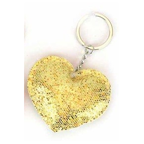 Nglering, Hjerte m. glimmer - guld