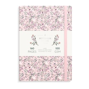 Notebook Deluxe A5, lyserd med twigs/kviste