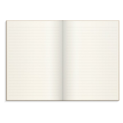 Notebook Textile beige lined A5