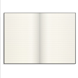 Notebook Textile sort lined A5