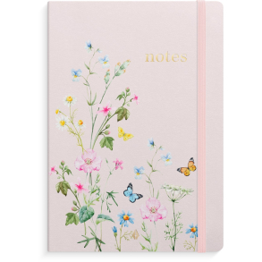 Notesbog Deluxe, A5, Pink Meadow